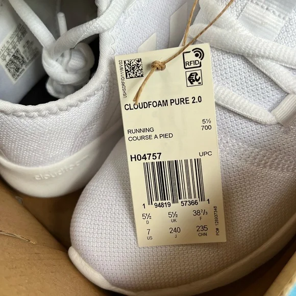 Brand New SOLD OUT Adidas Cloudfoam Pure 2.0 Sneakers - Picture 6 of 6